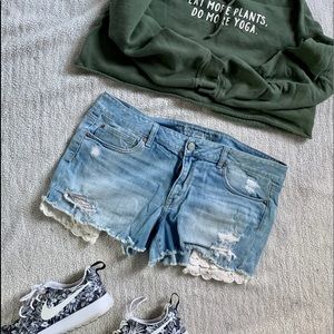 American Eagle Lace Pocket Shorts